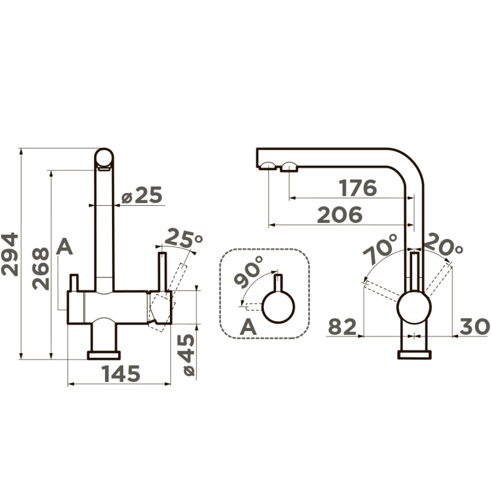 Смеситель для кухни Omoikiri Nagano + Pure Drop Lite с фильтром Сталь 4011.8028 — изображение 2