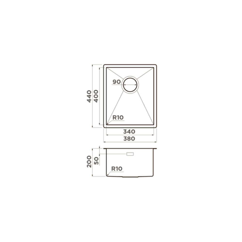 Мойка кухонная Omoikiri Taki 38 Золото светлое 4973092 — изображение 4