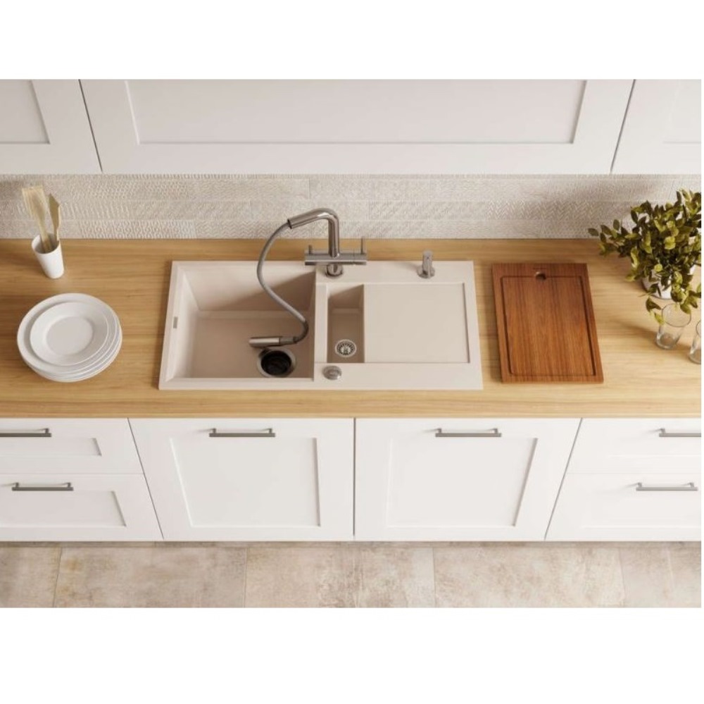 Мойка кухонная Omoikiri Sakaime 86 Белый матовый 4993129 — изображение 2