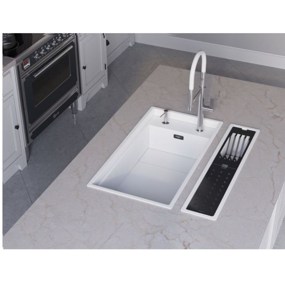 Мойка кухонная Omoikiri Kinaru 86 Зелено-серый 4993202 — изображение 3