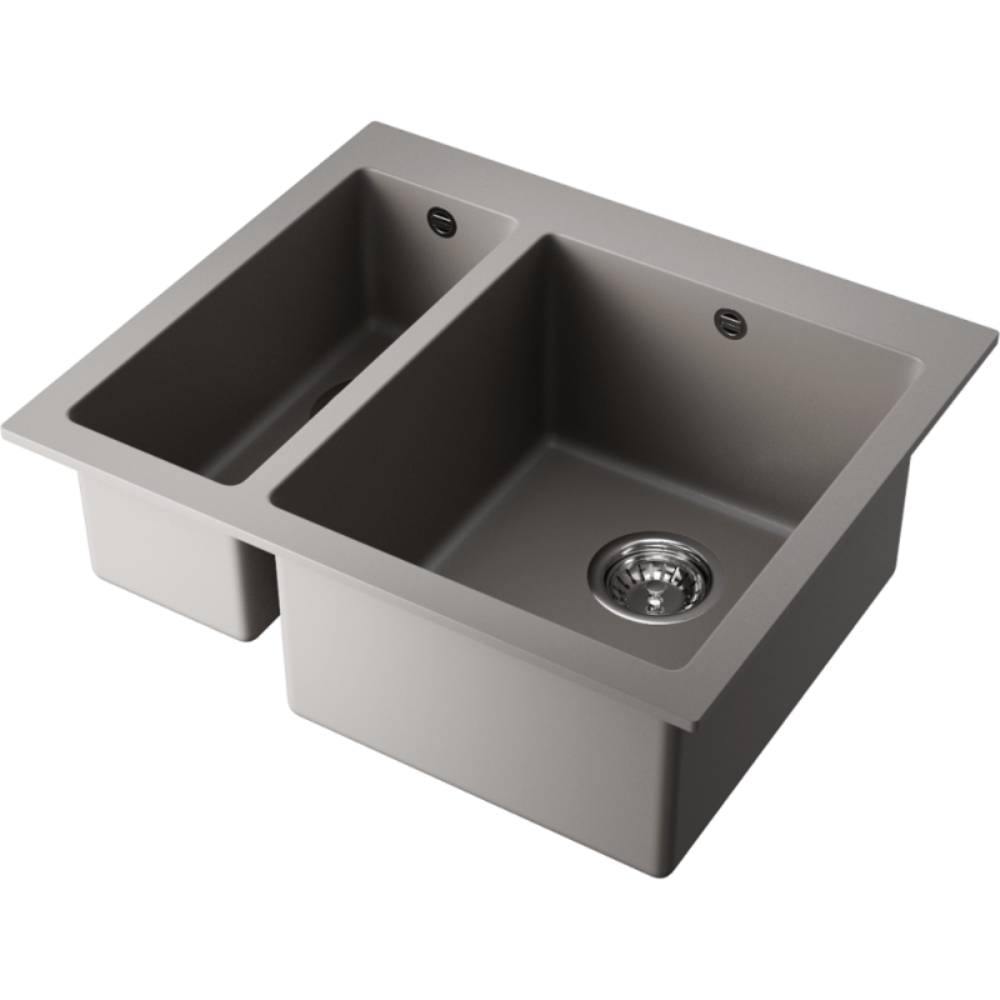 Мойка кухонная Omoikiri Bosen 590 Серый матовый 4993558 — изображение 2