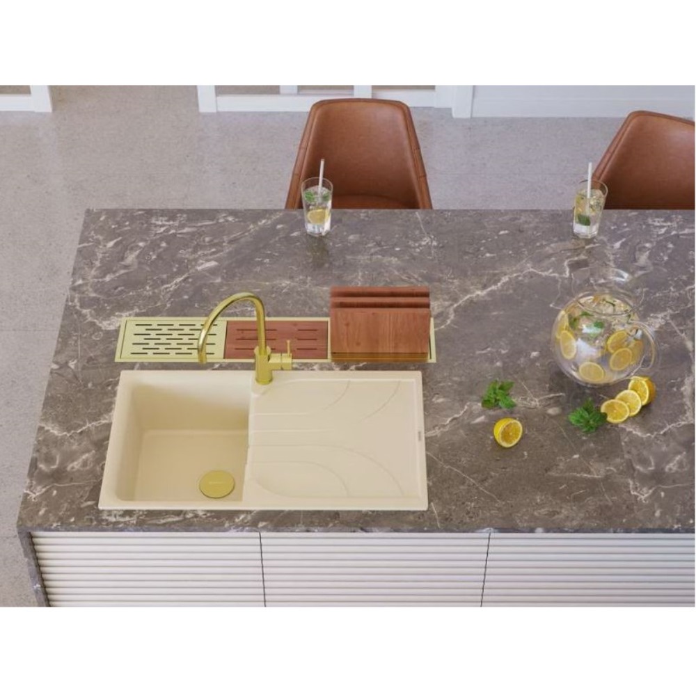 Мойка кухонная Omoikiri Yasugata 86 Платина 4993875 — изображение 3