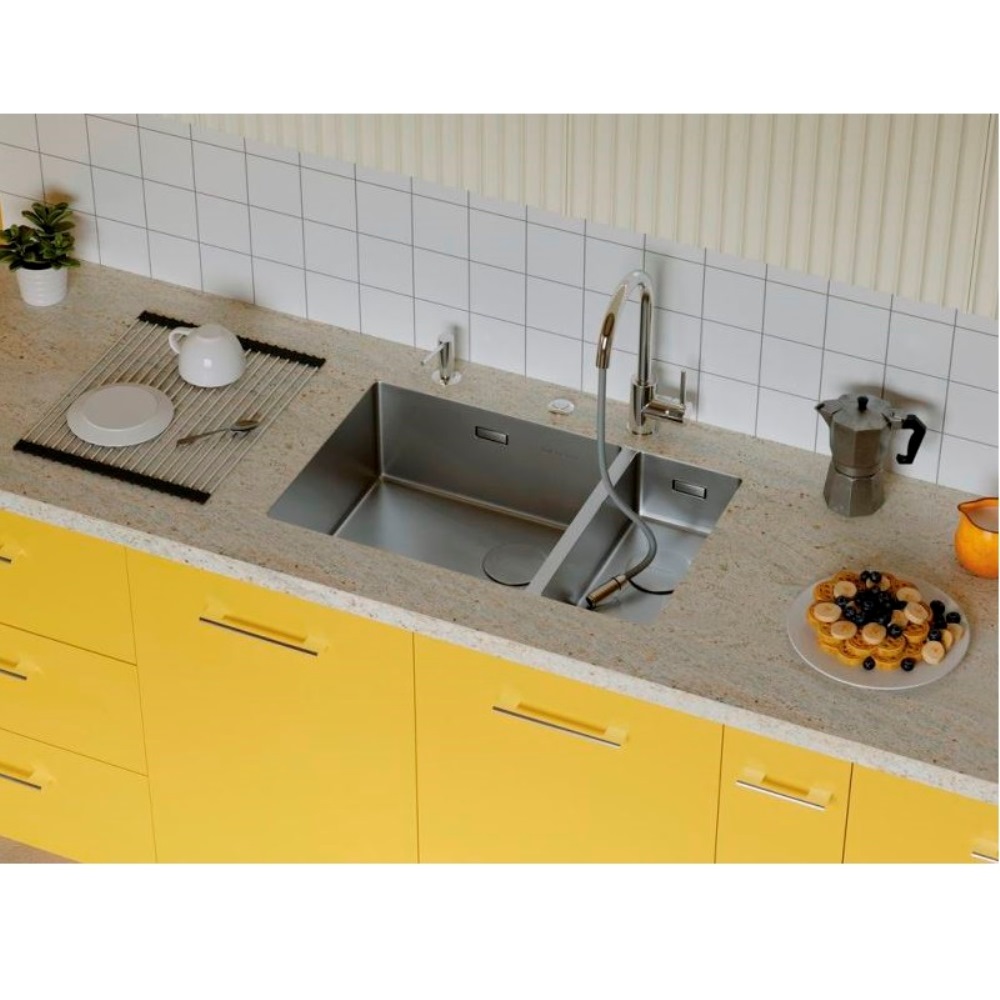 Мойка кухонная Omoikiri Taki Side левая 70 Золото светлое 4997051 — изображение 3